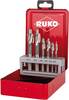 RUKO 102451 Forsænker 6 dele 6 mm, 8 mm, 10 mm, 11 mm, 15 mm, 18 mm HSS Cylinderskaft 1 Set