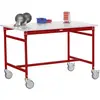 Manuflex BB4001.3003 Arbejdsbord Rubinrød