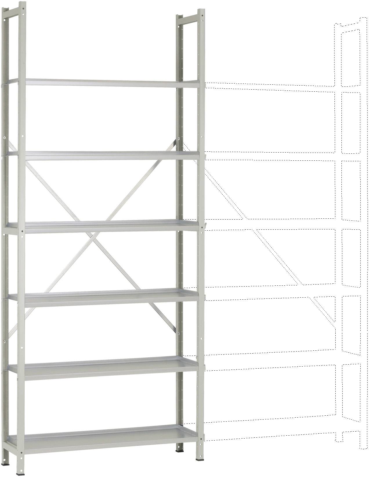 Manuflex RA2223.7035 Stålreol grundmodul (B x H x T) 960 x 2600 x 300 mm Stålbund