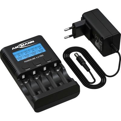 Ansmann Powerline 4.2 Pro Oplader til runde celler NiMH R03 (AAA), R6 (AA)