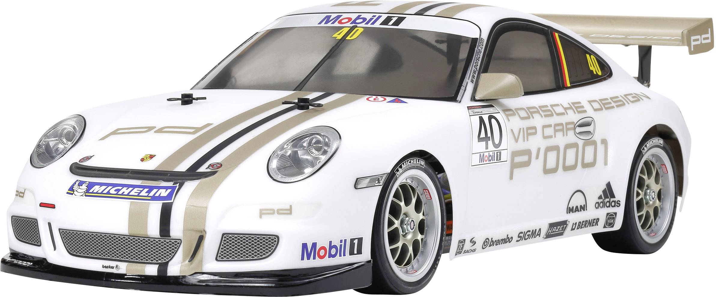 Tamiya 1:10 RC-modelbil Elektronik Vejmodel Porsche 911 GT3 Cup08 Brushed Firehjulstræk (4WD) Byggesæt