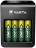 Varta LCD Plug Charger+ 4x 56706 Oplader til runde celler NiMH R03 (AAA), R6 (AA), 9 V blokbatteri