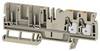 Weidmüller 2540090000 Gennemgangsrækkeklemme 6.1 mm Push-In-klemme, Stiktilslutning Beige 50 stk