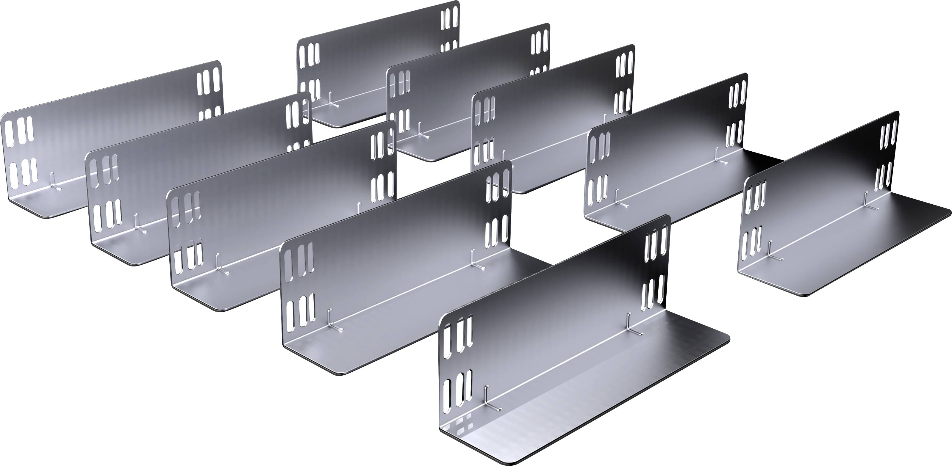 Rittal VX 4531.001 4531001 Glideskinne perforeret Stålplade 10 stk