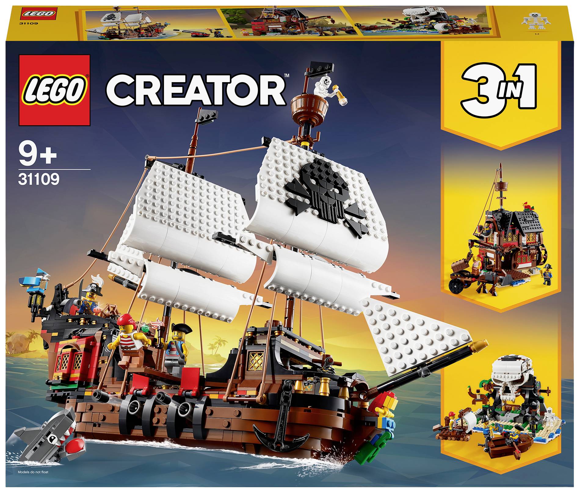 finansiel præst ifølge LEGO® CREATOR 31109 Piratskib | Conradelektronik.dk