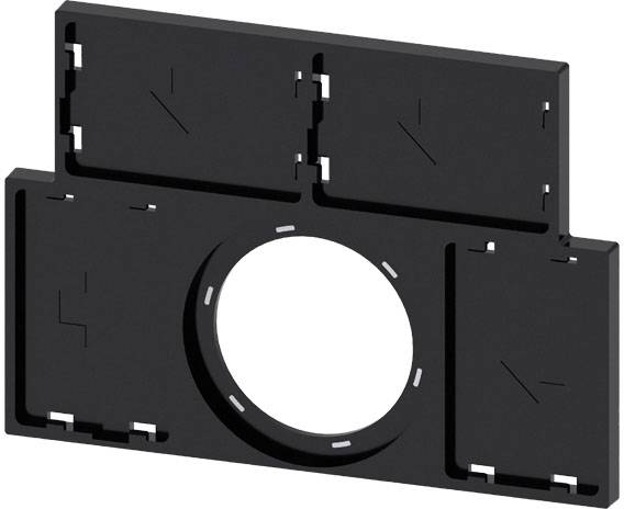 Siemens 3SU1900-0BT10-0AA0 3SU19000BT100AA0 Skiltebærer flad (B x H) 27 mm x 17.5 mm Sort 10 stk Piece