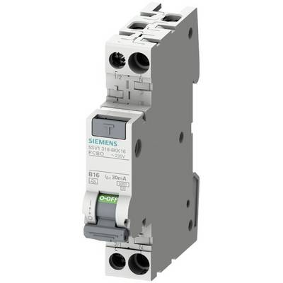 Siemens 5SV13166GV06 Ledningssikkerhedsafbryder 1-faset 0.03 A-0
