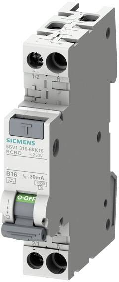 Siemens 5SV13166GV10 Ledningssikkerhedsafbryder 0.03 A-0