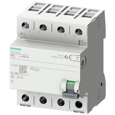 Siemens 5SV37475 Fejlstrøm-beskyttelseskontakt B 0.5 A-0