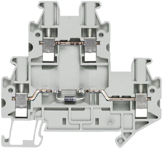 Siemens 8WH10205DF00 Dobbeltlags diodeklemme 5.2 mm Skruer Beige 50 stk Piece