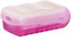 HAN CROCO 997-663 Kartoteksboks Translucent, Pink max. antal kort: 900 kort A7 tværformat inkl. 100 linjerede kort