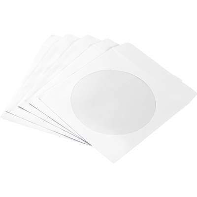 Basetech CD-etui BT-2267609 1 CD/DVD/Blu-Ray Hvid Papir 50 stk