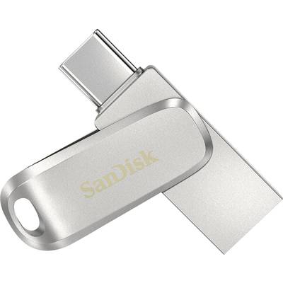 SanDisk Ultra Dual Luxe USB-ekstrahukommelse smartphone/tablet Sølv 64 GB USB-C® (USB 3.2 Gen 1)