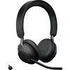 Jabra Evolve2 65 UC On Ear-headset Bluetooth® Stereo Sort Lydstyrkeregulering, Batteriladevisning, Indstilling af lydløs mikrofon Telefon