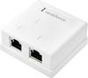 Renkforce Netværksadapter Overflademonteret CAT 6 2 porte Hvid