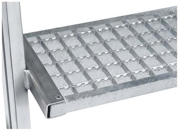 MUNK Günzburger Steigtechnik 58103 Aluminium Podietrappe Montering med værktøj Arbejdshøjde (max.): 2.7 m