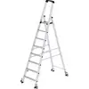 MUNK Günzburger Steigtechnik 41108 Aluminium Stufen-Stehleiter Arbejdshøjde (max.): 4 m 15 kg