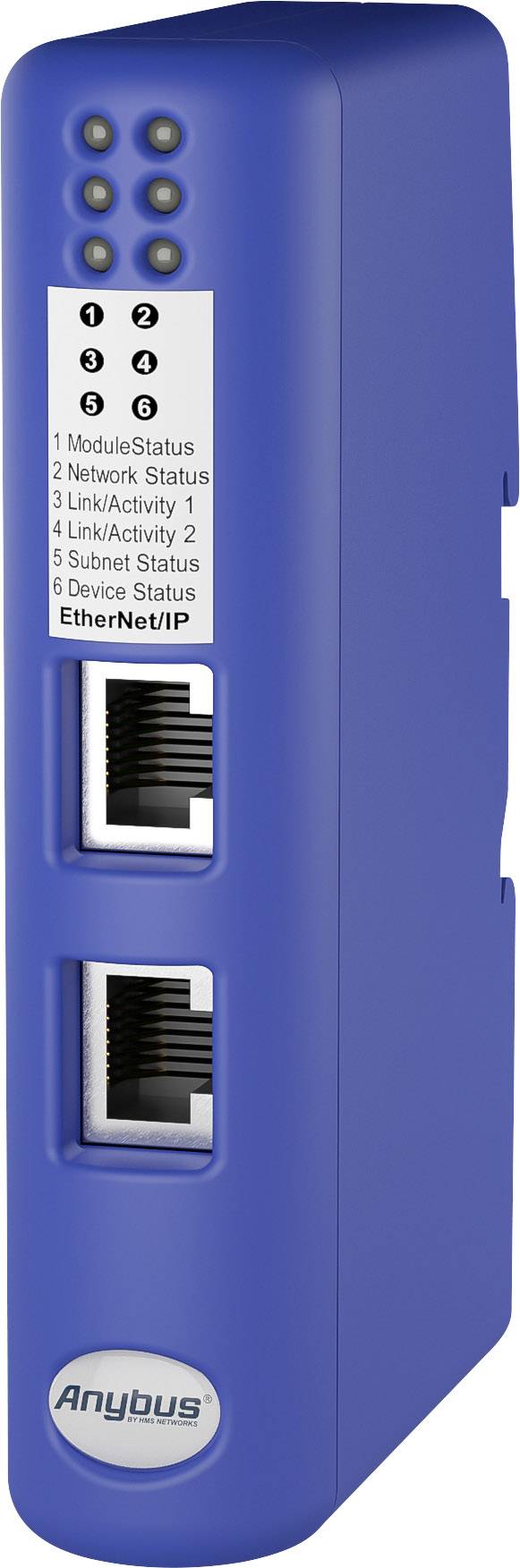 Anybus AB7072 EtherNet/IP, Modbus-TCP Seriel konverter RS-232, RS-422, RS-485, Sub-D9 galvanisk isoleret, Ethernet 24 V/DC 1 stk