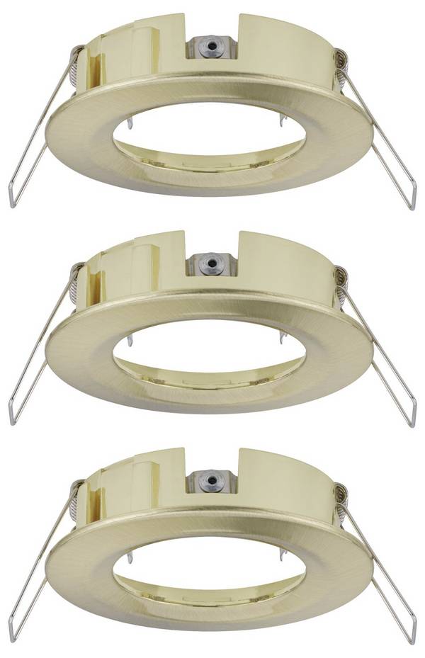 Paulmann 92483 EBL Choose Indbygningsring Sæt med 3 stk.    10 W Messing (børstet)