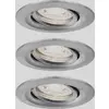 Paulmann 94295 EBL Nova mini Coin LED-indbygningslys Sæt med 3 stk. LED modul LED 4 W Jern