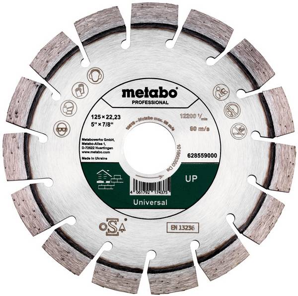 Metabo 628559000  Diamantskæreskive  Diameter 125 mm   1 stk