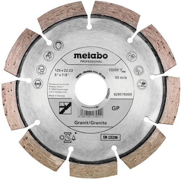Metabo 628576000  Diamantskæreskive  Diameter 125 mm   1 stk