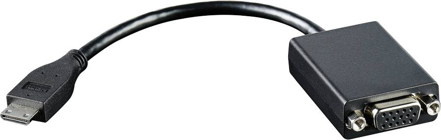 Lenovo 4X90F33442 HDMI / VGA Adapter [1x Mini-HDML-stik - 1x VGA-tilslutning]