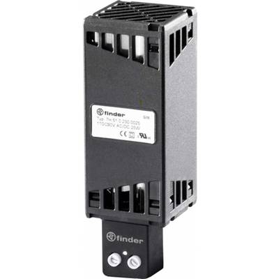 Et elektrisk relæ fra Finder, modelnummer 7H.51, 110/230V AC/DC, 25W, med rektangulær, sort kabinet og ventilationsåbninger.