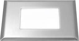 Brumberg 003901WW 003901WW Gulvindbygningsbelysning uden LED (RGB) 0.40 W Rustfrit stål