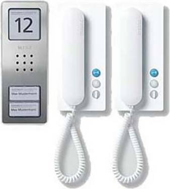 Siedle  SET CA 812-2 E/W    Dørsamtaleanlæg  Bredbånd  Inforfelt    Sølv, Hvid