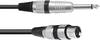 Omnitronic 3022516L XLR Adapterkabel [1x XLR-bøsning 3-polet - 1x Jackstik 6.3 mm (mono)] 0.90 m Sort