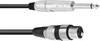 Omnitronic 3022516M XLR Adapterkabel [1x XLR-bøsning 3-polet - 1x Jackstik 6.3 mm (mono)] 2.00 m Sort