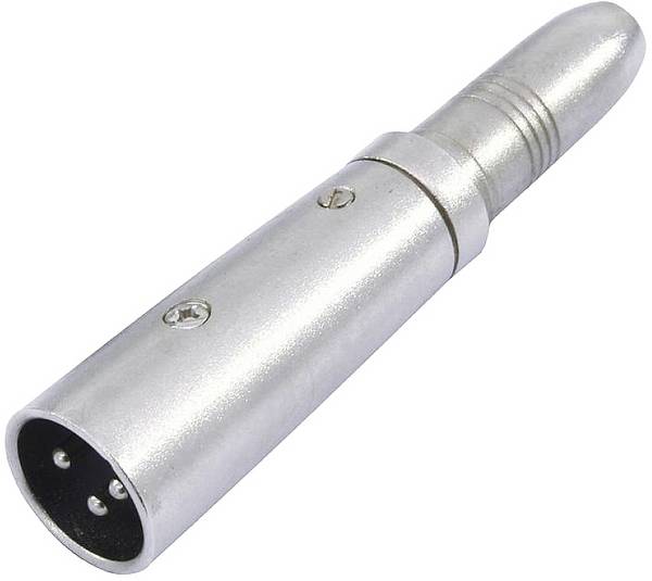 Omnitronic 30226500 XLR Adapter [1x XLR-stik 3-polet - 1x Jack-hunstik 6.3 mm (mono)]
