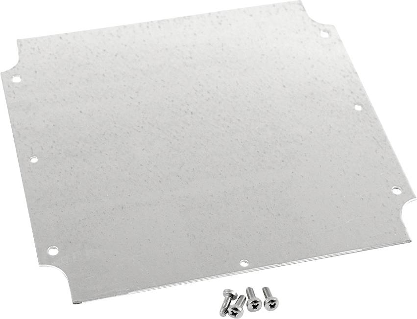 Hammond Electronics 1554WPL Mounting plate Stål Stål (L x B x H) 168 x 167 x 1 mm 1 stk