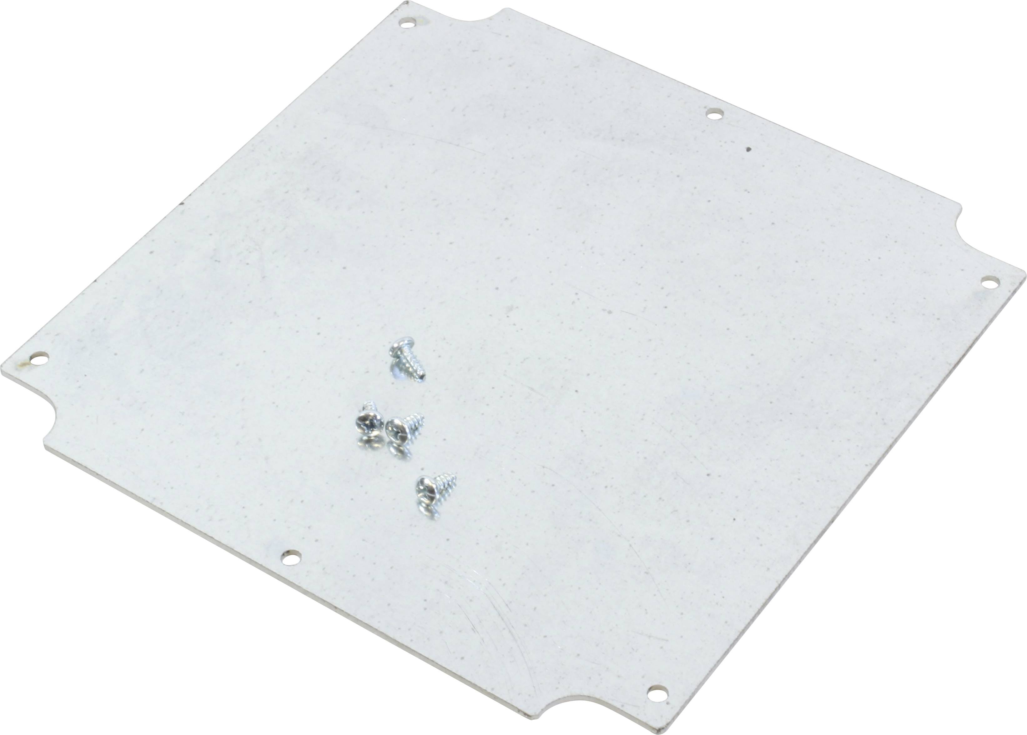 Hammond Electronics 1555RFPL Mounting plate Stål Sølv (L x B x H) 148 x 148 x 1.6 mm 1 stk