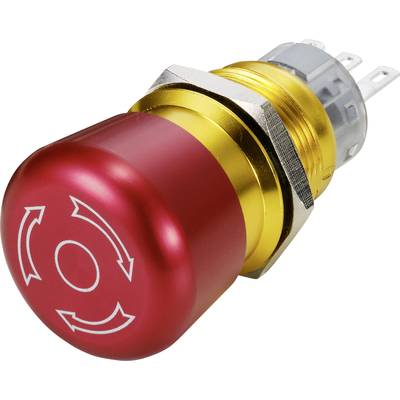 TRU COMPONENTS Nødstopknap 3 A 1 x brydekontakt IP65 1 stk