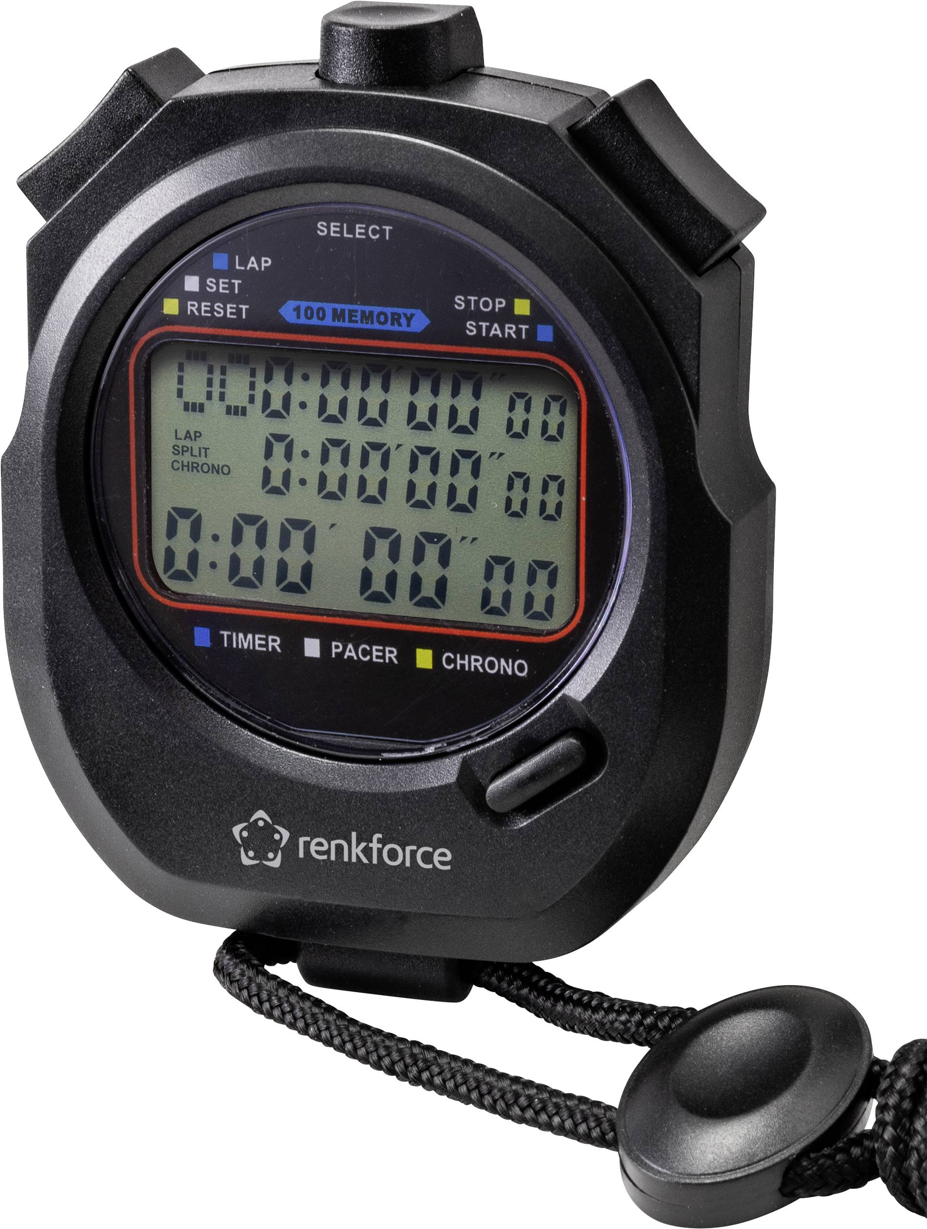 Renkforce RF-SW-130 Stopur digital Sort