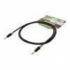 Sommer Cable HBA-3S-0060 Jack Audio Tilslutningskabel [1x Jackstik 3,5 mm - 1x Jackstik 3,5 mm] 0.60 m Sort