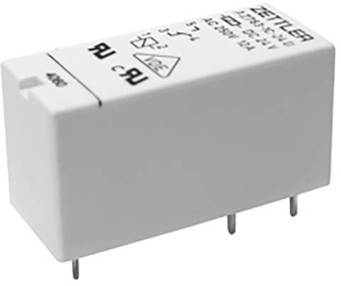Hvidt elektronisk relæ med påskrifterne 'Aromat', '250V' og symboler for elektriske specifikationer.