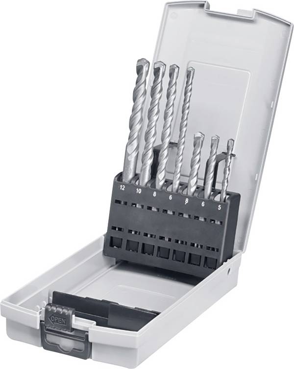 kwb  240700 40CR-stål Hammerbor-sæt 7 dele 5 mm, 6 mm, 8 mm, 6 mm, 8 mm, 10 mm, 12 mm  SDS-Plus 1 Set