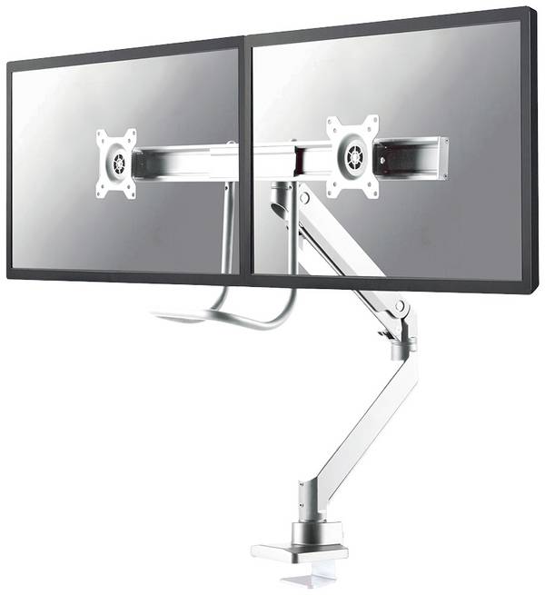 <br>  Neomounts<br>  NM-D775DXWHITE<br>  <br>  Skærm-bordslag<br>  2 Display<br>  25,4 cm (10") - 81,3 cm (32")<br>  Hvid<br>  Bevægelig, Kan roteres, Vippebar, Højdeindstilling<br>