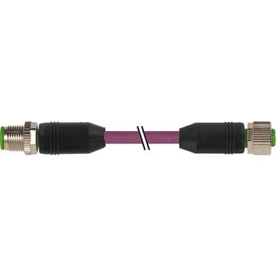 Murrelektronik 7000-40531-8030600 Sensor-, aktuator-stik, M12 x 1 Stik, lige, Tilslutning, lige 6.00 m Pol-tal (RJ): 5 1