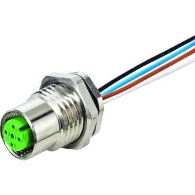 Murrelektronik 7000-13565-9720100 Sensor-, aktuator-stik, M12 x 1 Tilslutning, indbygning 1.00 m Pol-tal (RJ): 5 1 stk