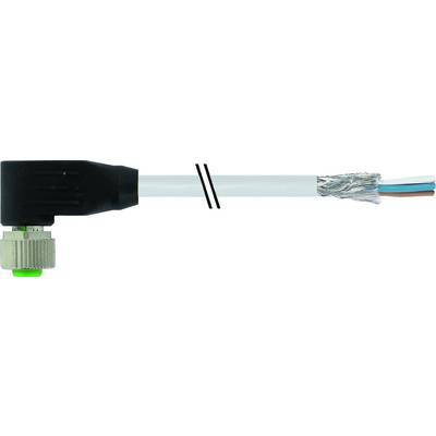 Murrelektronik 7000-13261-3311000 Sensor-, aktuator-stik, M12 x 1 Tilslutning, vinklet 10.00 m Pol-tal (RJ): 4 1 stk Bag