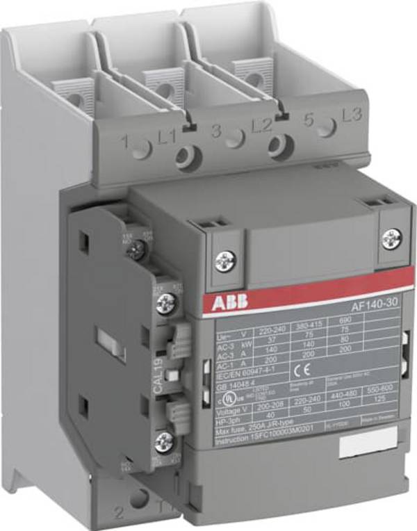 ABB AF140-30-11B-11 Kontakt  4 x sluttekontakt, 1 x sluttekontakt  24 V 200 A med hjælpekontakt    1 stk