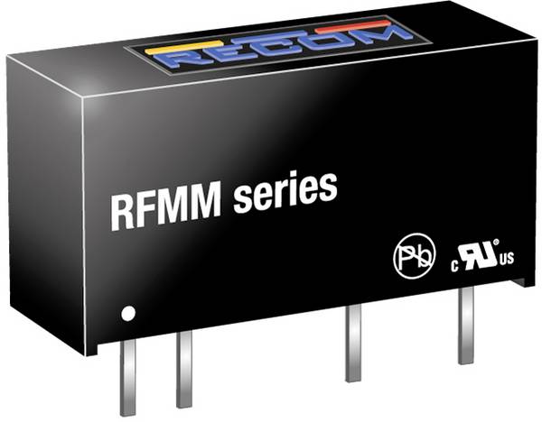 RECOM  RFMM-0505S  DC/DC-omformer, print    5  200 mA  1 W  Antal udgange: 1 x  Indhold 1 stk