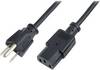 LogiLink Strøm Tilslutningskabel [1x NEMA 5-15 stik - 1x IEC-stik C13] 1.80 m Sort