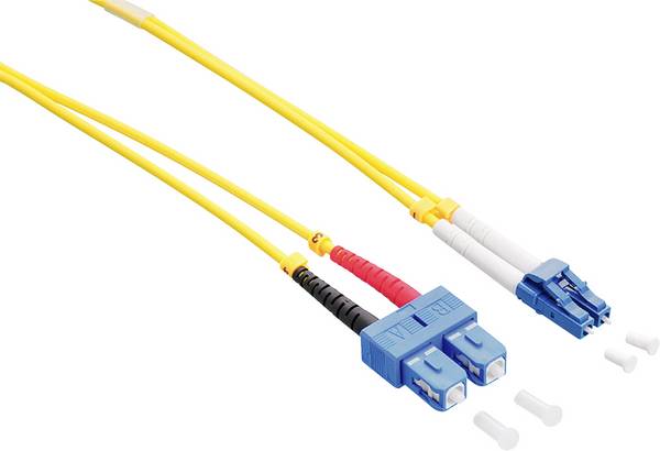 LogiLink FP0LS10 Glasfiber Lyslederkabel Tilslutningskabel 10.00 m Gul  9/125 µ Singlemode OS2