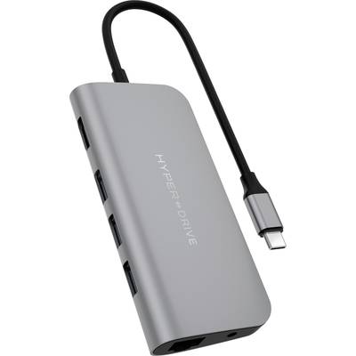 HYPER USB-C® Dockingstation  HyperDrive POWER 9-in-1 USB-C Hub Passer til mærkerne: Apple, univerzálny  USB-C® Power Del