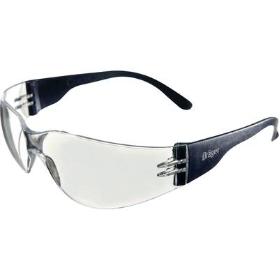 Dräger X-pect 8310 26795 Beskyttelsesbriller inkl. UV-beskyttelse Sort, Transparent